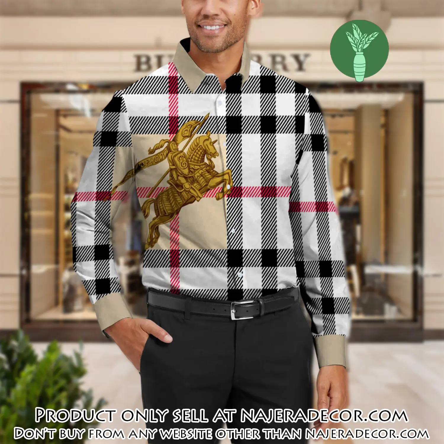 Burberry long sleeves button down shirt for elegant men lsb1003 njr3546767